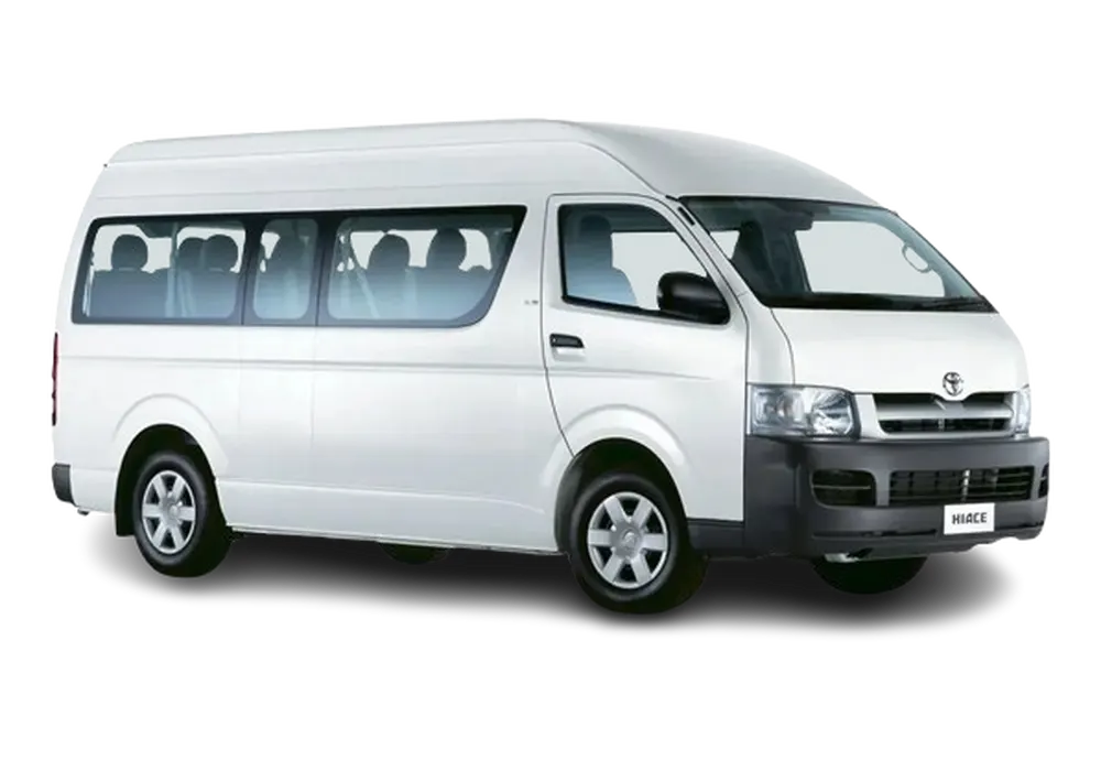 Toyota Hiace 13-seater, the workhorse of the 7K fleet